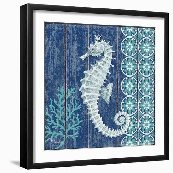 Indigo Sea VI-Paul Brent-Framed Art Print