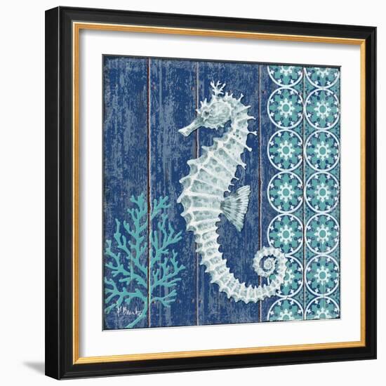 Indigo Sea VI-Paul Brent-Framed Art Print