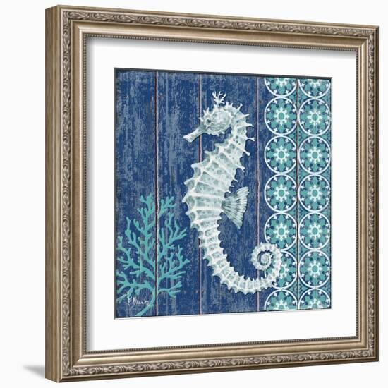 Indigo Sea VI-Paul Brent-Framed Art Print