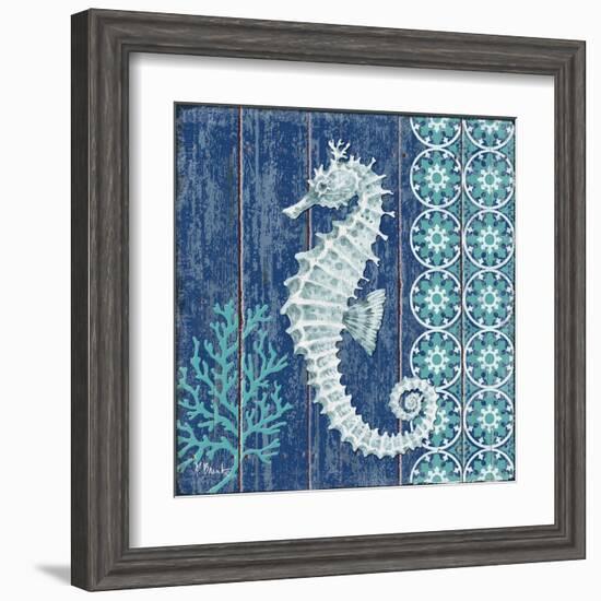 Indigo Sea VI-Paul Brent-Framed Art Print