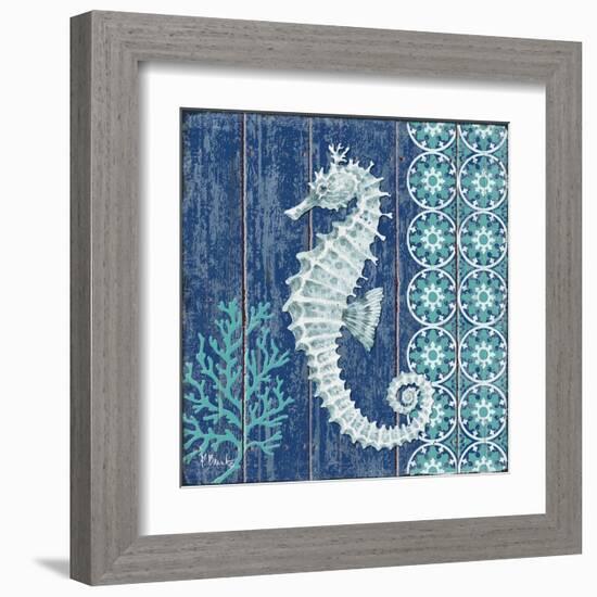 Indigo Sea VI-Paul Brent-Framed Art Print