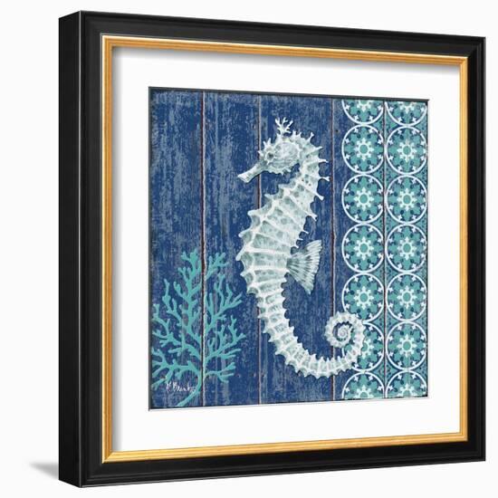 Indigo Sea VI-Paul Brent-Framed Art Print