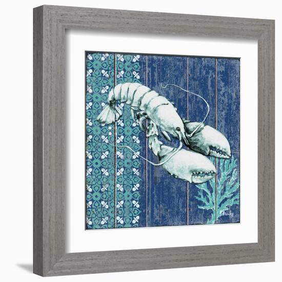 Indigo Sea VII-Paul Brent-Framed Art Print