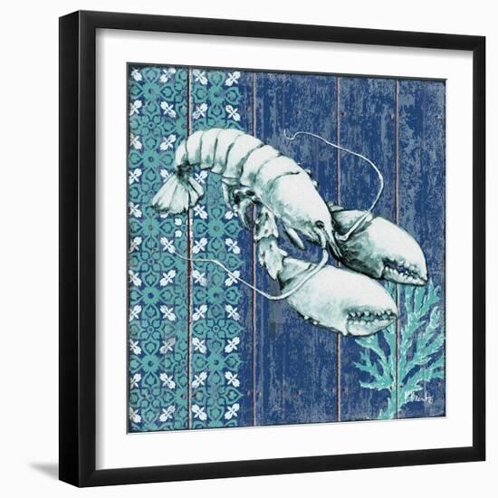 Indigo Sea VII-Paul Brent-Framed Premium Giclee Print