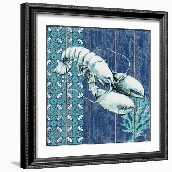 Indigo Sea VII-Paul Brent-Framed Premium Giclee Print