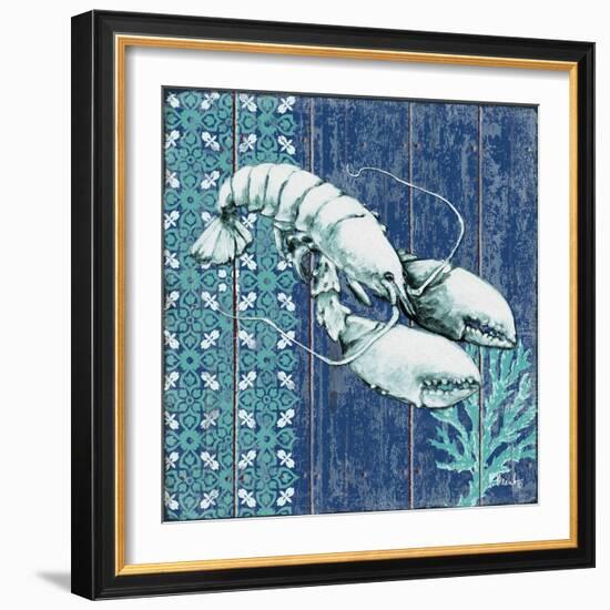 Indigo Sea VII-Paul Brent-Framed Art Print