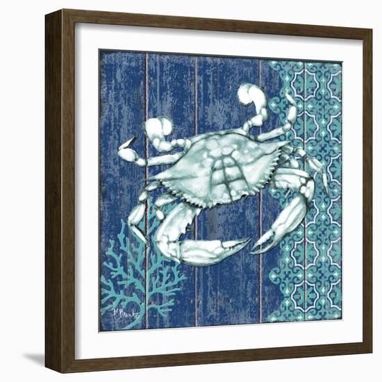 Indigo Sea VIII-Paul Brent-Framed Premium Giclee Print