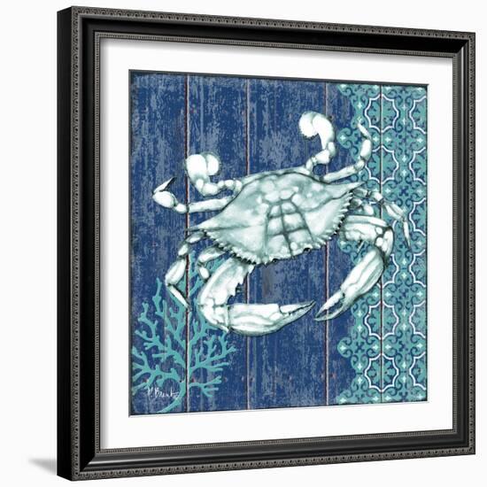 Indigo Sea VIII-Paul Brent-Framed Art Print