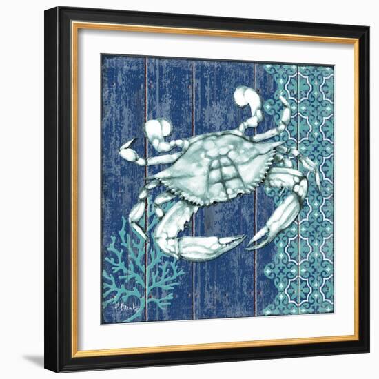 Indigo Sea VIII-Paul Brent-Framed Art Print