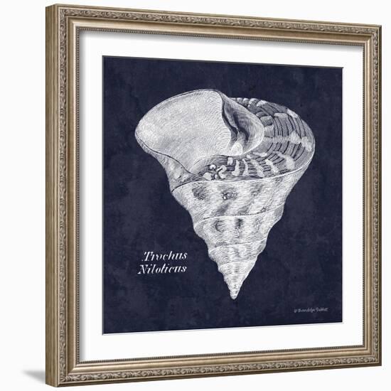 Indigo Shell IV-Gwendolyn Babbitt-Framed Art Print