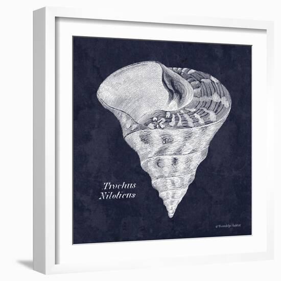 Indigo Shell IV-Gwendolyn Babbitt-Framed Art Print