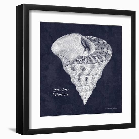 Indigo Shell IV-Gwendolyn Babbitt-Framed Art Print