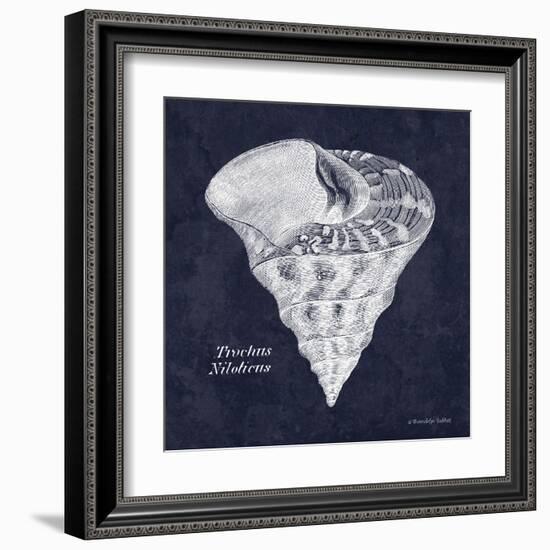 Indigo Shell IV-Gwendolyn Babbitt-Framed Art Print