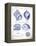 Indigo Shells I-Gwendolyn Babbitt-Framed Stretched Canvas