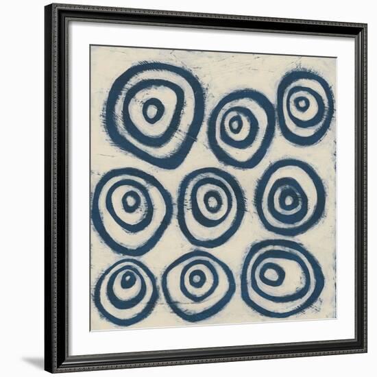 Indigo Signals I-June Erica Vess-Framed Art Print