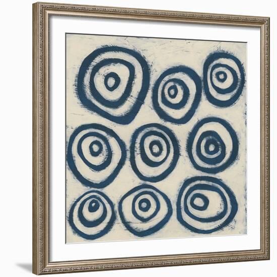 Indigo Signals I-June Erica Vess-Framed Art Print