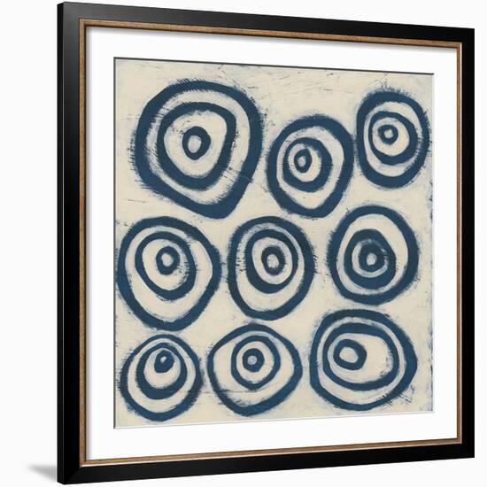 Indigo Signals I-June Erica Vess-Framed Art Print