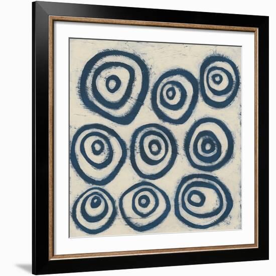 Indigo Signals I-June Erica Vess-Framed Art Print