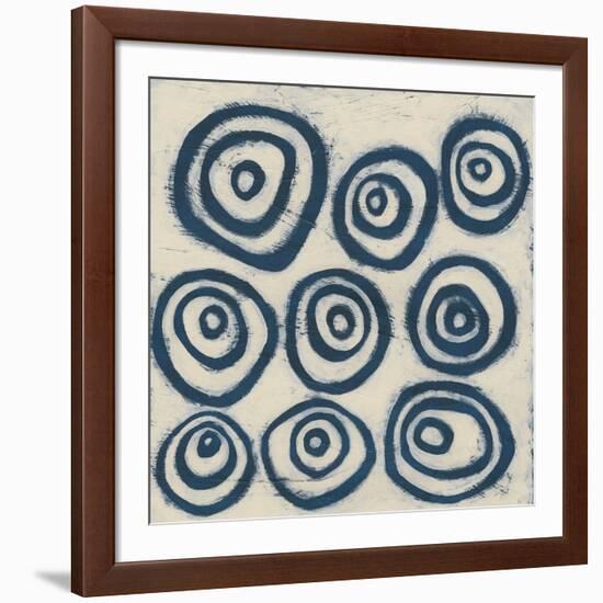 Indigo Signals I-June Erica Vess-Framed Art Print