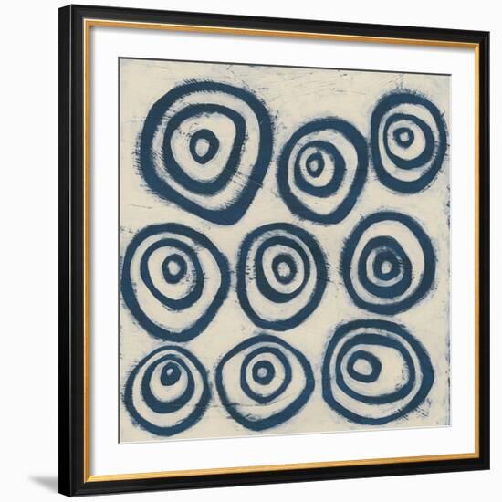 Indigo Signals I-June Erica Vess-Framed Art Print