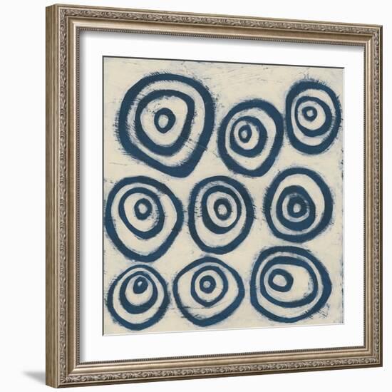 Indigo Signals I-June Erica Vess-Framed Art Print