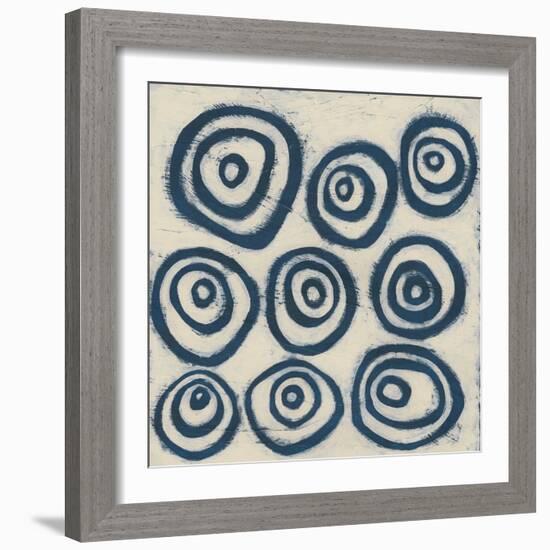 Indigo Signals I-June Erica Vess-Framed Art Print