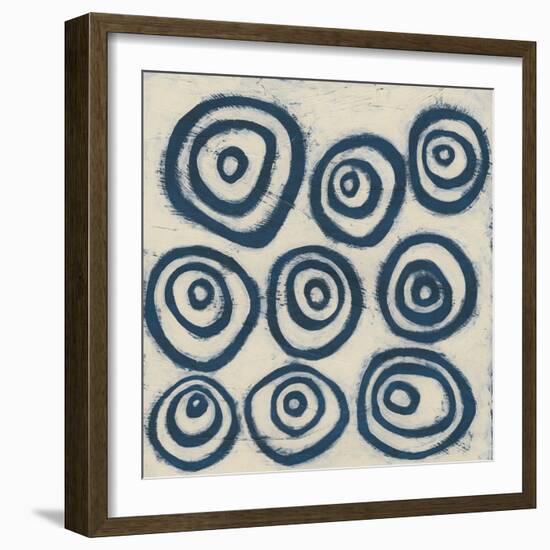 Indigo Signals I-June Erica Vess-Framed Art Print