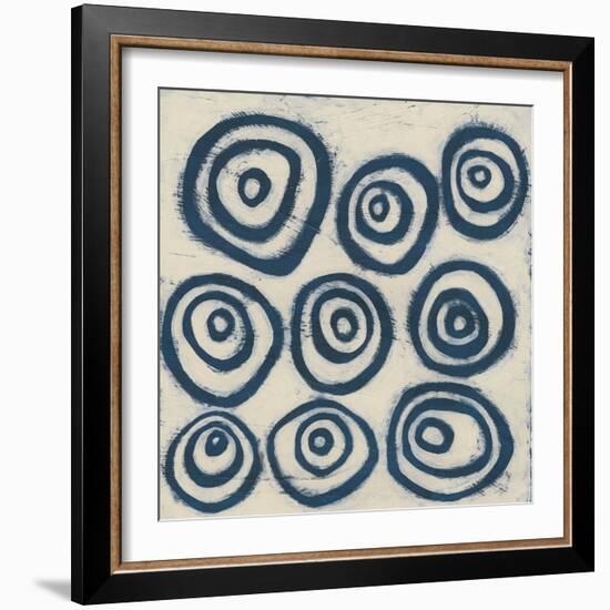 Indigo Signals I-June Erica Vess-Framed Art Print