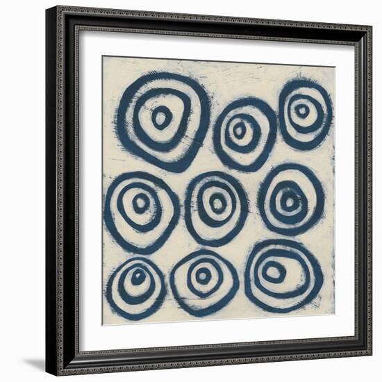 Indigo Signals I-June Erica Vess-Framed Art Print