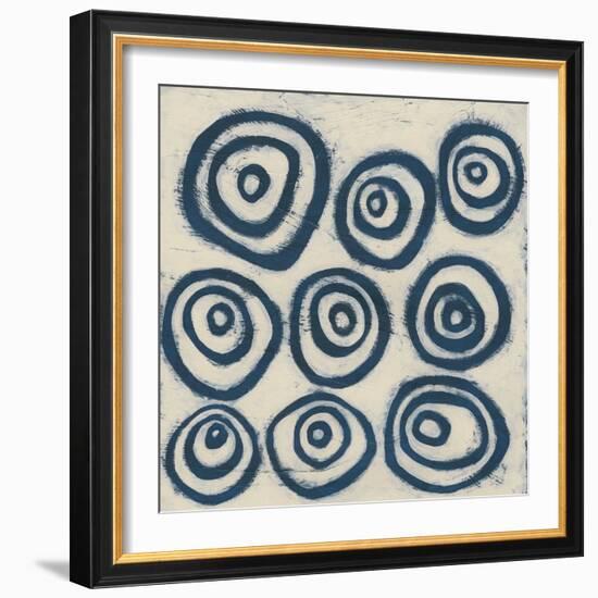 Indigo Signals I-June Erica Vess-Framed Art Print