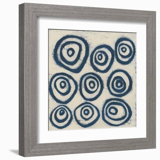 Indigo Signals I-June Erica Vess-Framed Art Print