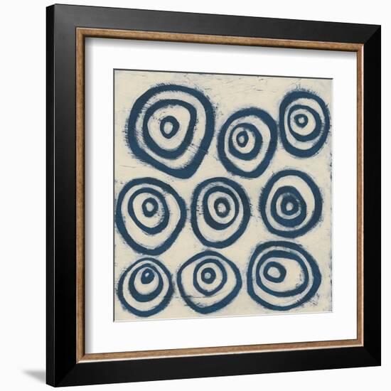 Indigo Signals I-June Erica Vess-Framed Art Print