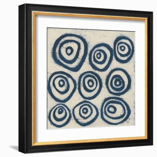 Indigo Signals I-June Erica Vess-Framed Art Print