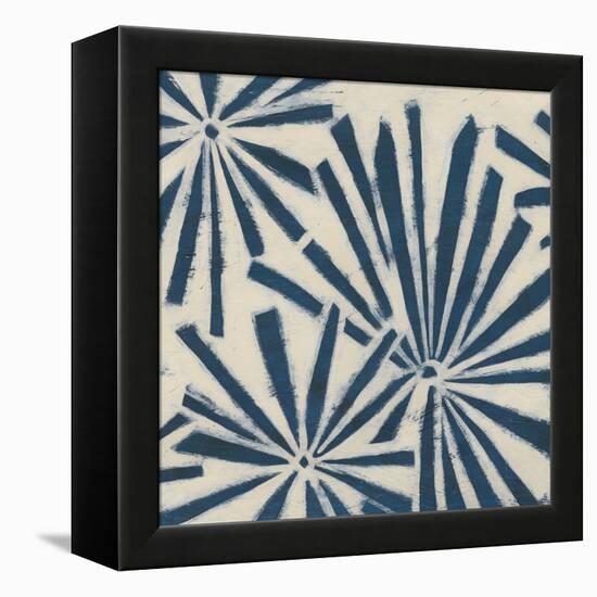 Indigo Signals V-June Erica Vess-Framed Stretched Canvas