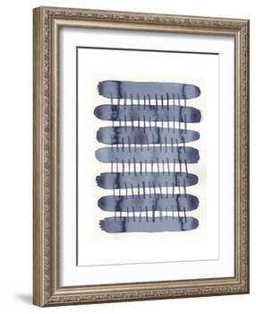 Indigo Stitchy I-Nikki Galapon-Framed Art Print