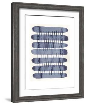 Indigo Stitchy I-Nikki Galapon-Framed Art Print