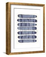 Indigo Stitchy I-Nikki Galapon-Framed Art Print