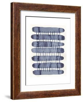 Indigo Stitchy I-Nikki Galapon-Framed Art Print