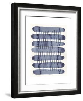 Indigo Stitchy I-Nikki Galapon-Framed Art Print