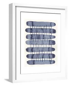 Indigo Stitchy I-Nikki Galapon-Framed Art Print