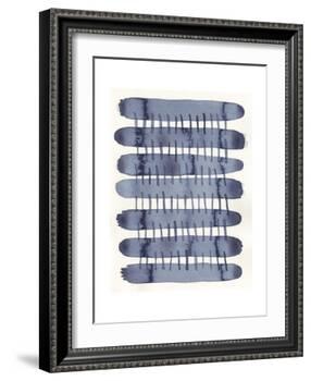 Indigo Stitchy I-Nikki Galapon-Framed Art Print