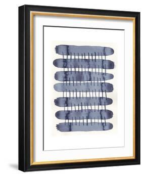 Indigo Stitchy I-Nikki Galapon-Framed Art Print