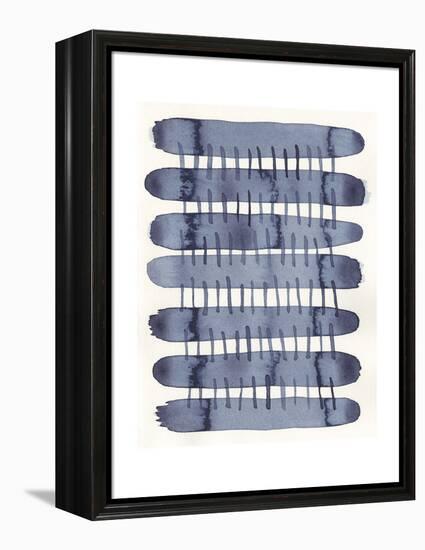 Indigo Stitchy I-Nikki Galapon-Framed Stretched Canvas