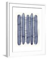 Indigo Stitchy II-Nikki Galapon-Framed Art Print