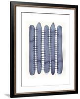 Indigo Stitchy II-Nikki Galapon-Framed Art Print