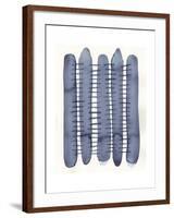 Indigo Stitchy II-Nikki Galapon-Framed Art Print