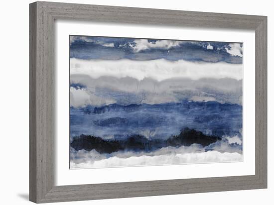 Indigo Strata-Rachel Springer-Framed Art Print