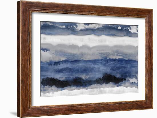 Indigo Strata-Rachel Springer-Framed Art Print