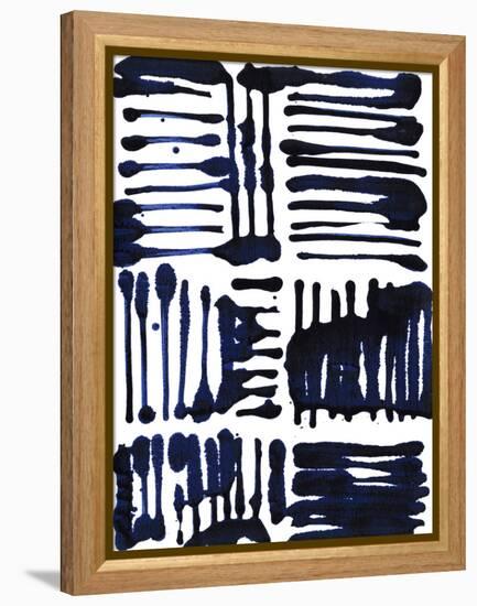 Indigo Stripes II-Jodi Fuchs-Framed Stretched Canvas