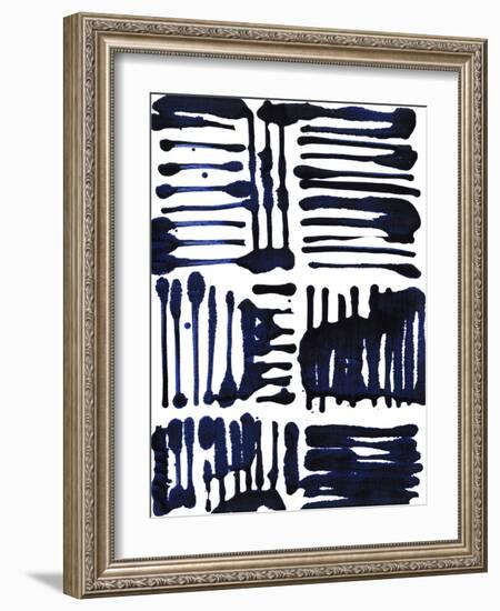Indigo Stripes II-Jodi Fuchs-Framed Art Print